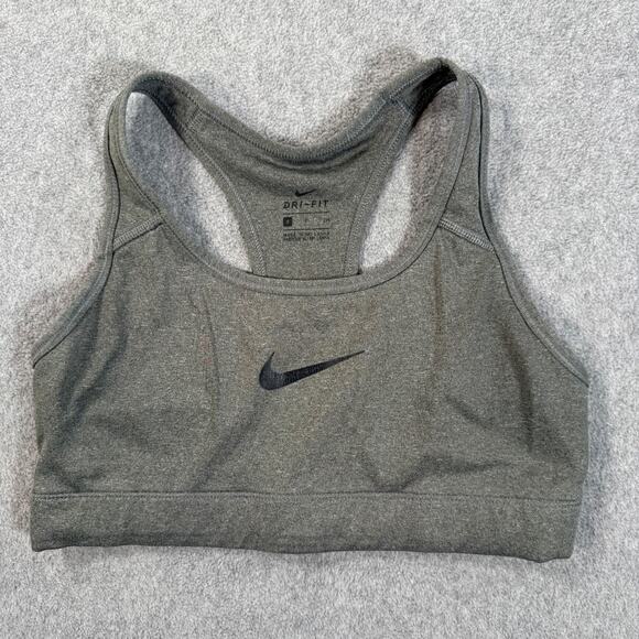 Nike Other - Nike Dri-Fit Racerback Sports Bra Size Small Gray Workout Gym Running